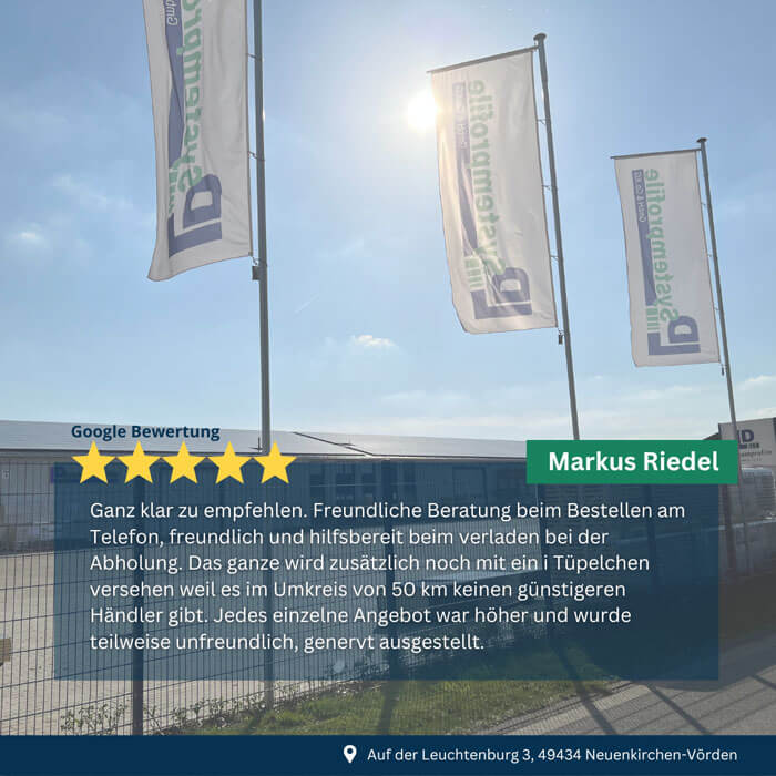 LD Systemprofile - Erfahrungsbericht unseres Kunden Markus Riedel